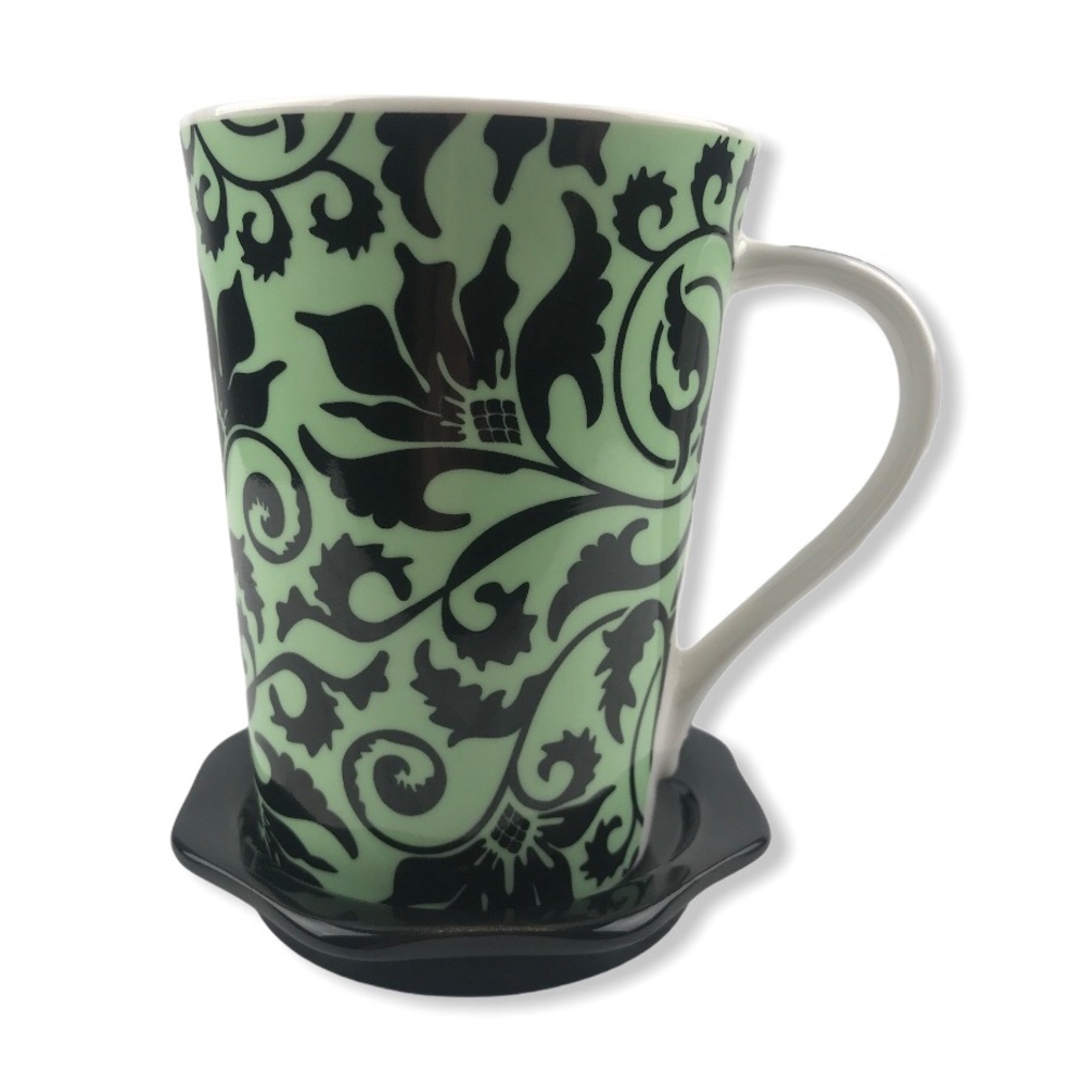 Silver One Coffee Cup & saucer Fine Bone China